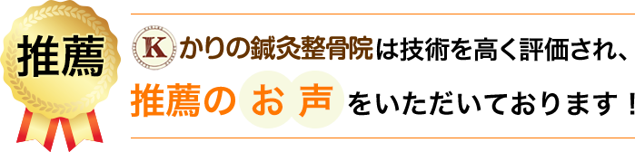 推薦の声を頂いています